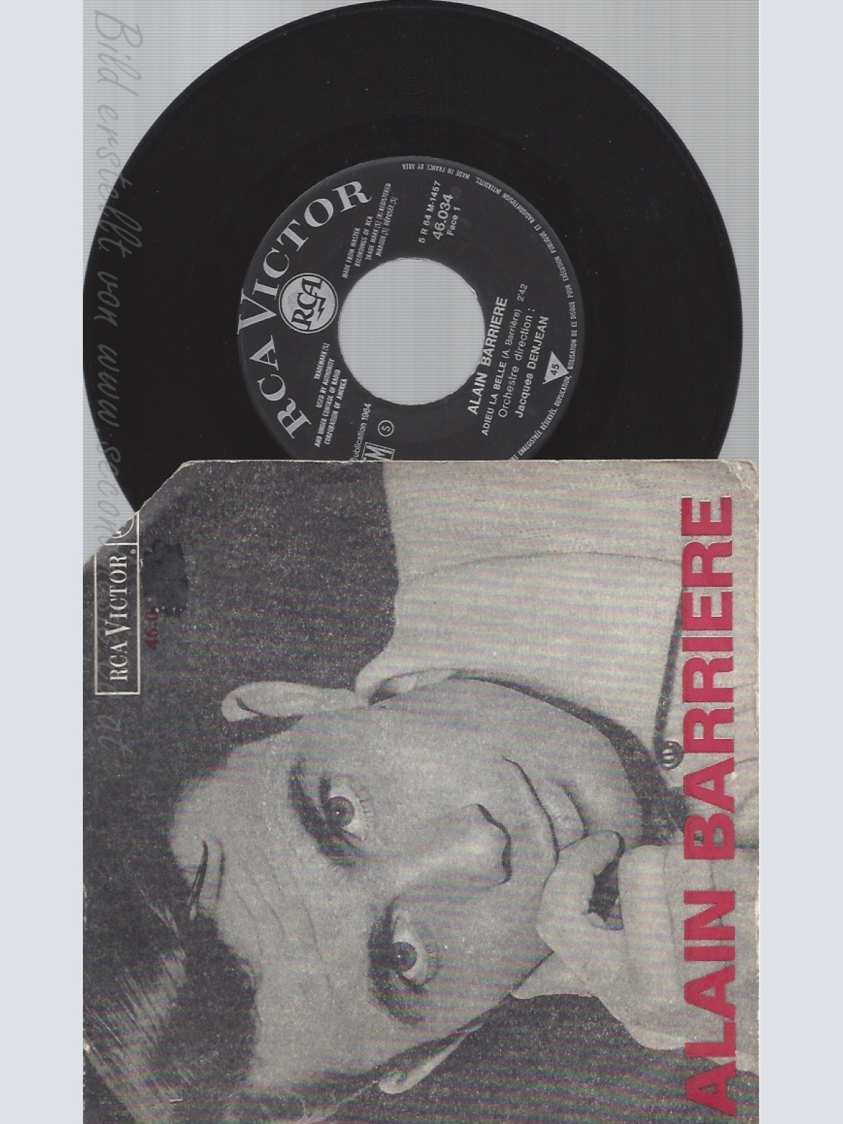 7"ALAIN BARRIERE--ADIEU LA BELLE--1954