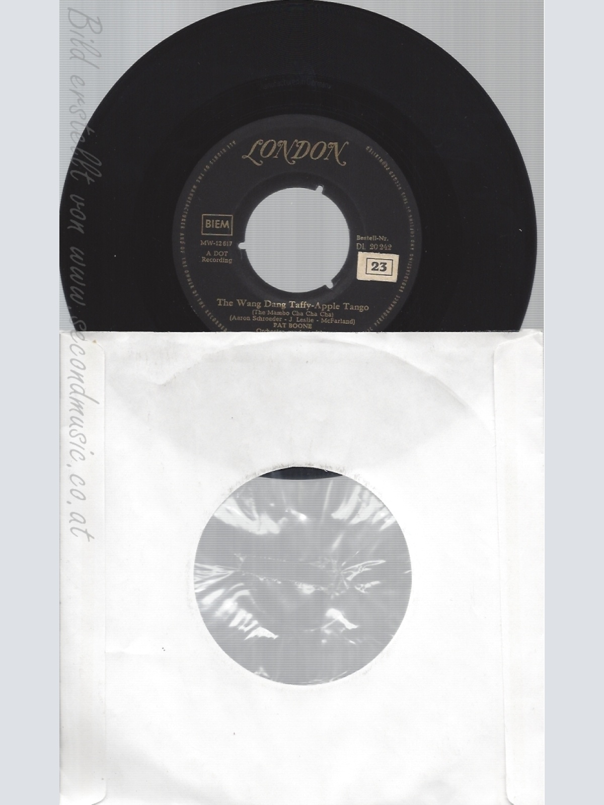 7"PAT BOONE--FOR A PENNY//THE WANG DANG TAFFY