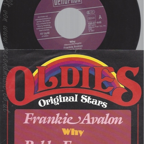 7"FRANKIE AVALON--WHY--FREEMAN BOBBY