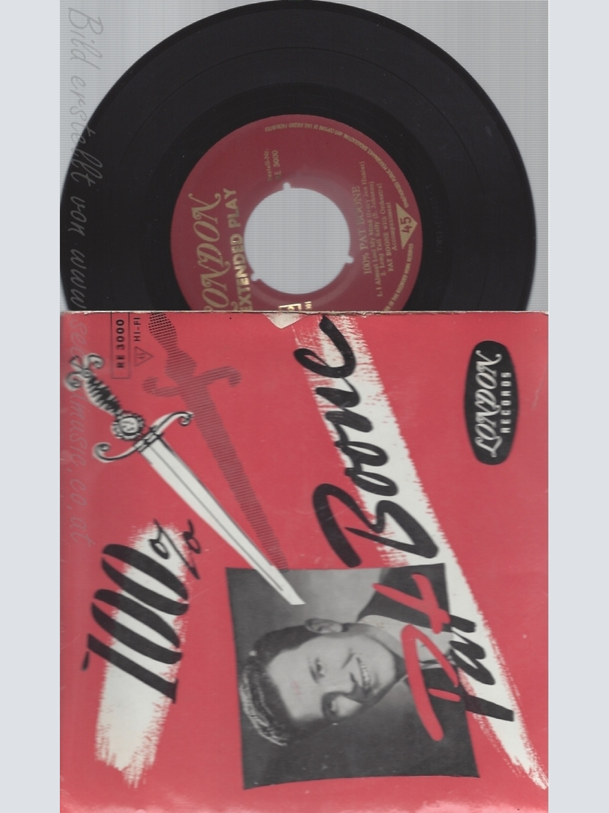 7"PAT BOONE--100%--EP