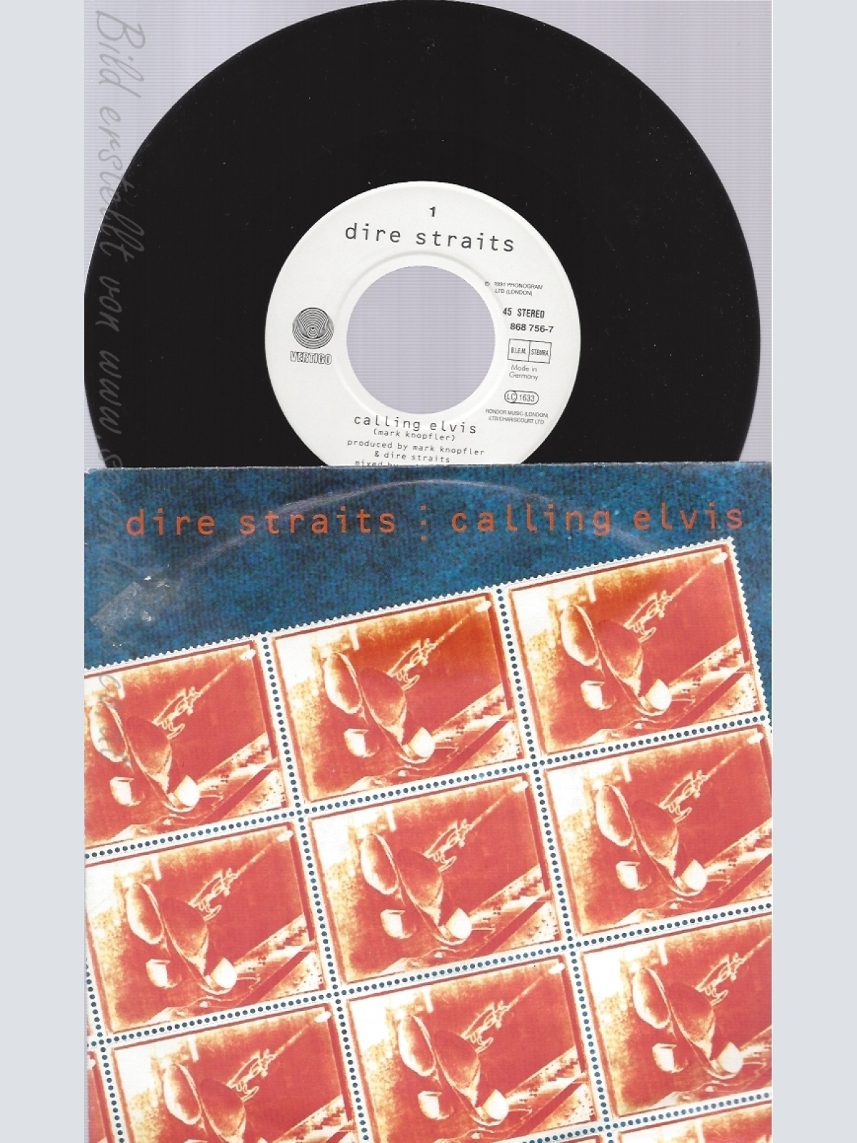 7"DIRE STRAITS--CALLING ELVIS