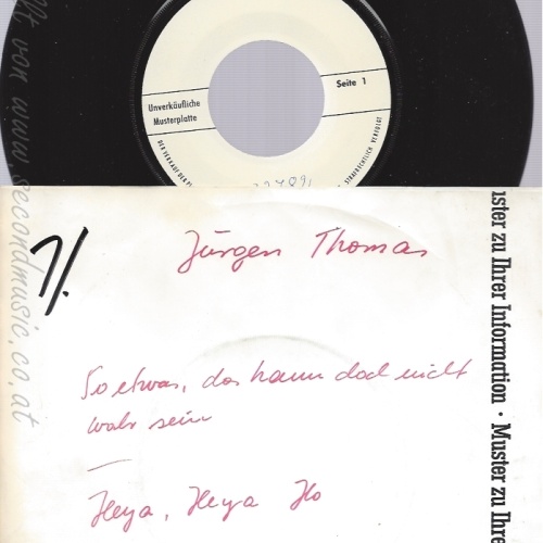 7"JÜRGEN THOMAS--SO ETWAS DAS KANN DOCH NICHT WAHR SEIN--PROMO