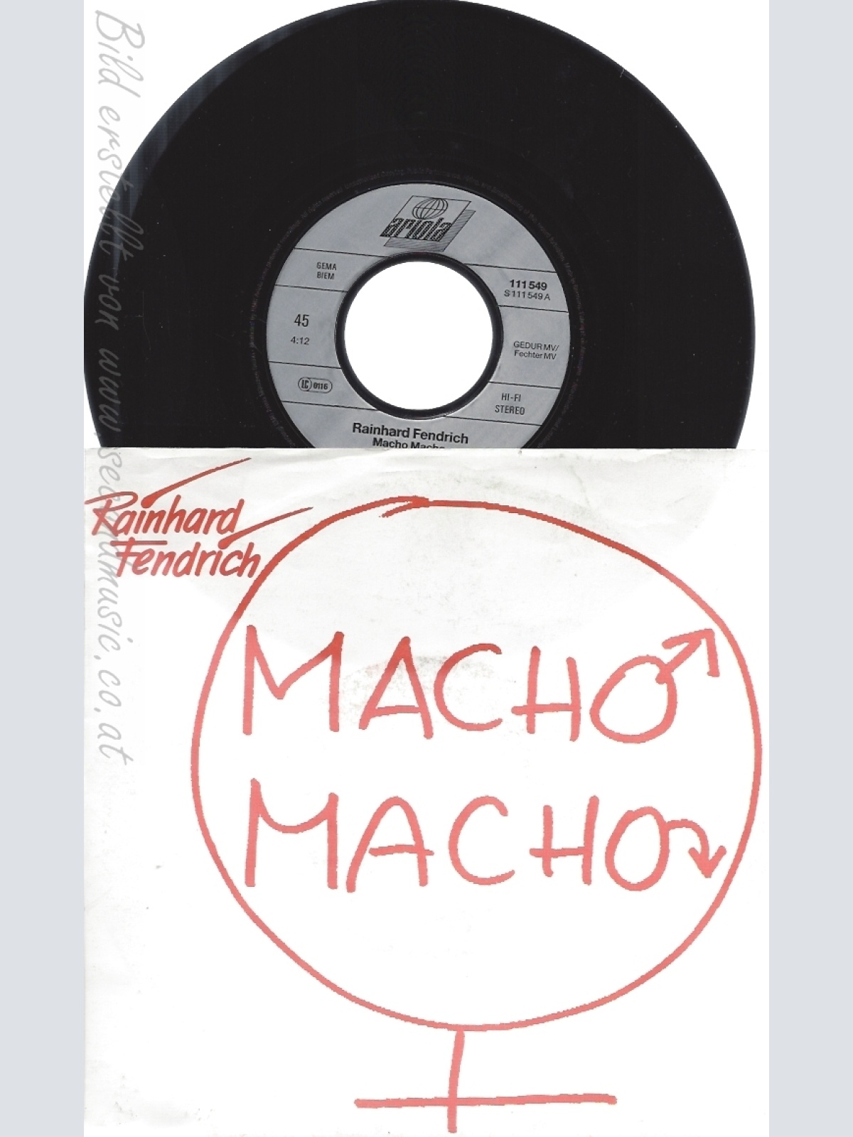 7"--RAINHARD FENDRICH--MACHO MACHO