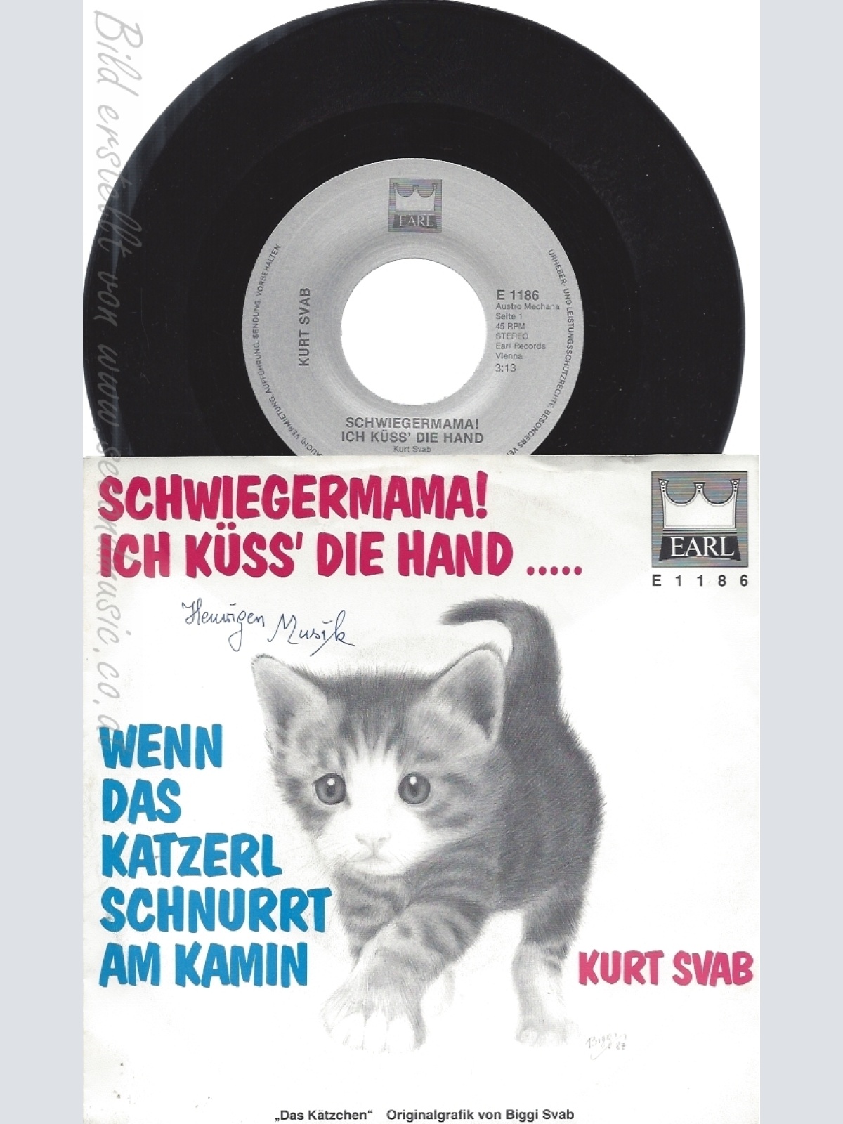 7"--KURT SVAB--SCHWIEGERMAMA ICH KÜSS DIE HAND