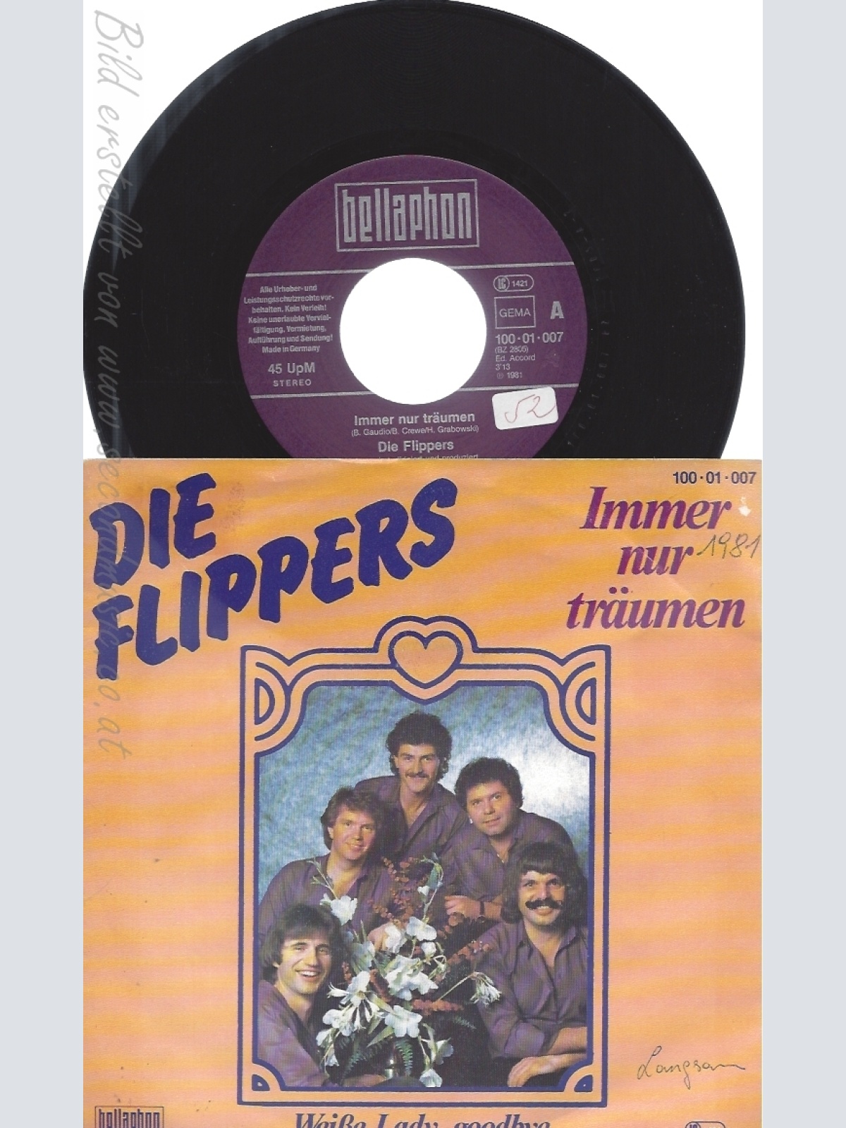 7"--DIE FLIPPERS--IMMER NUR TRÄUMEN