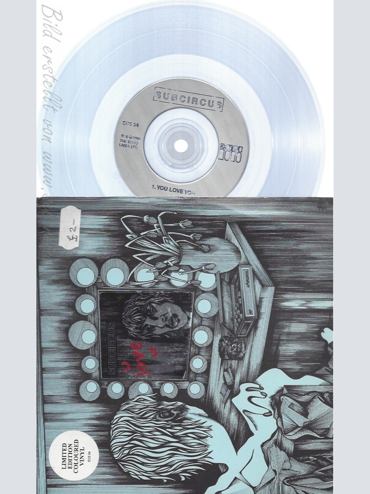 7"--SUBCIRCUS--YOU LOVE YOU--BLUE VINYL