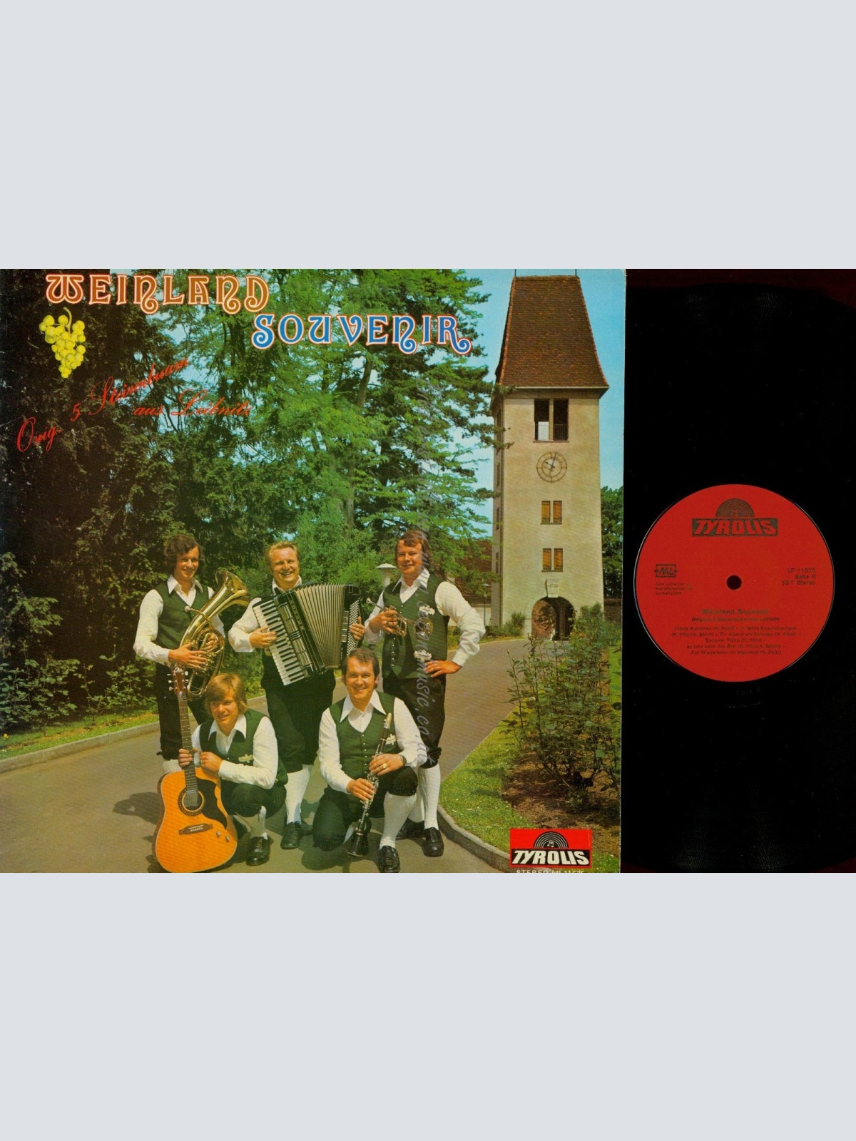 LP--ORIGINAL 5 STEIRERBUAM AUS LEIBNITZ--WEINLAN SOUVENIER