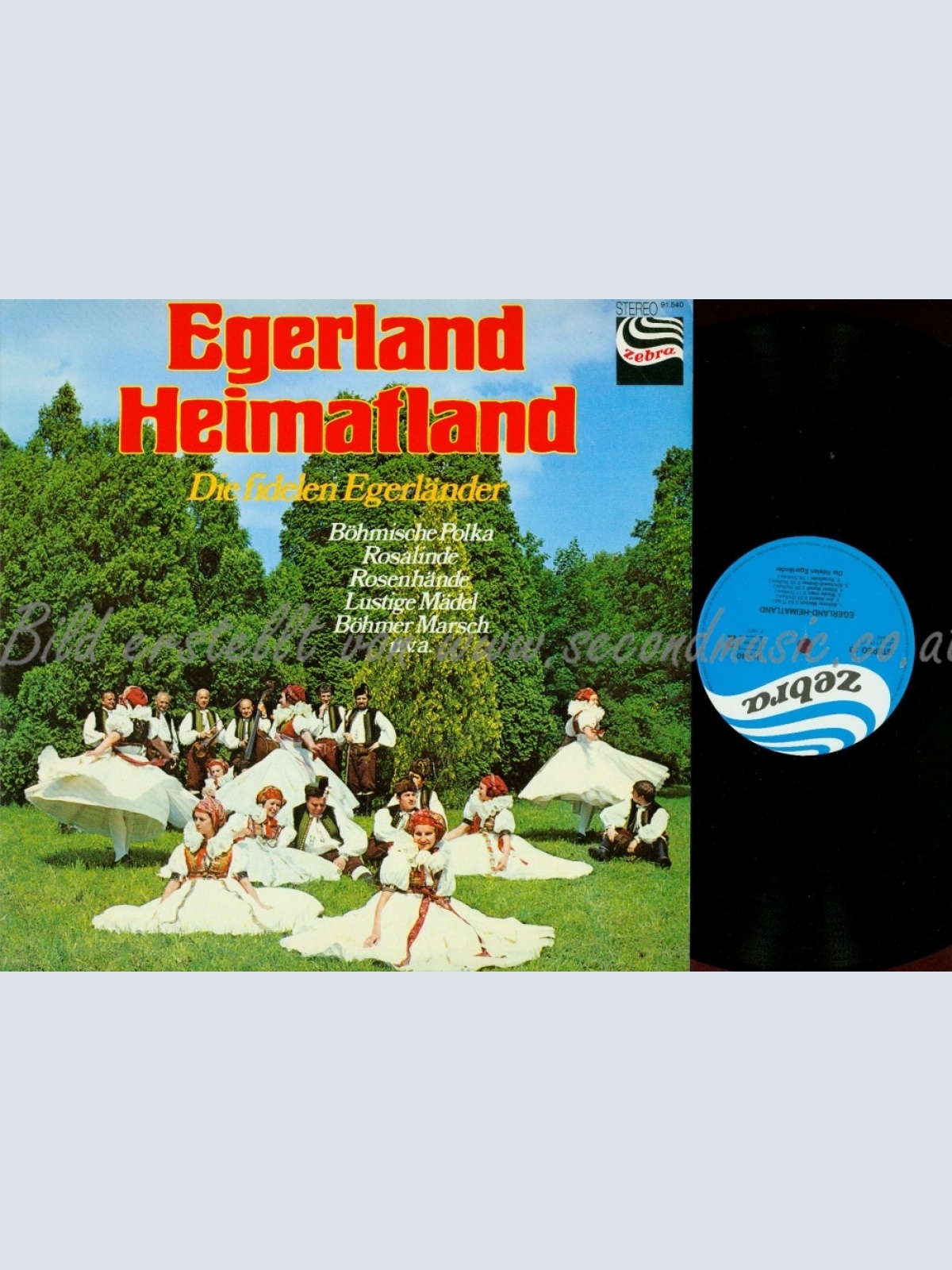 LP--DIE FIDELEN EGERLÄNDER--EGERLAND HEIMATLAND