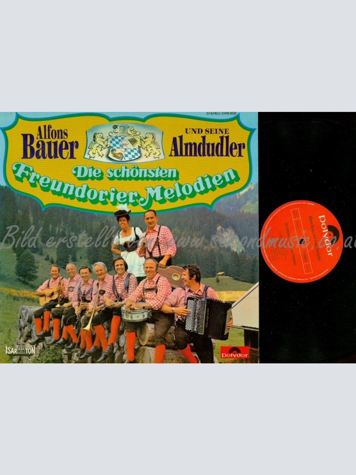 LP--ALFONS BAUER--DIE SCHÖNSTEN FREUNDORFER MELODIEN