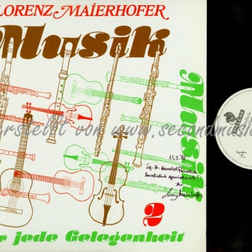 LP--LORENZ MAIERHOFER MUSIK--MUSIK FÜR JEDE GELEGENHEIT--MUSTERPLATTE