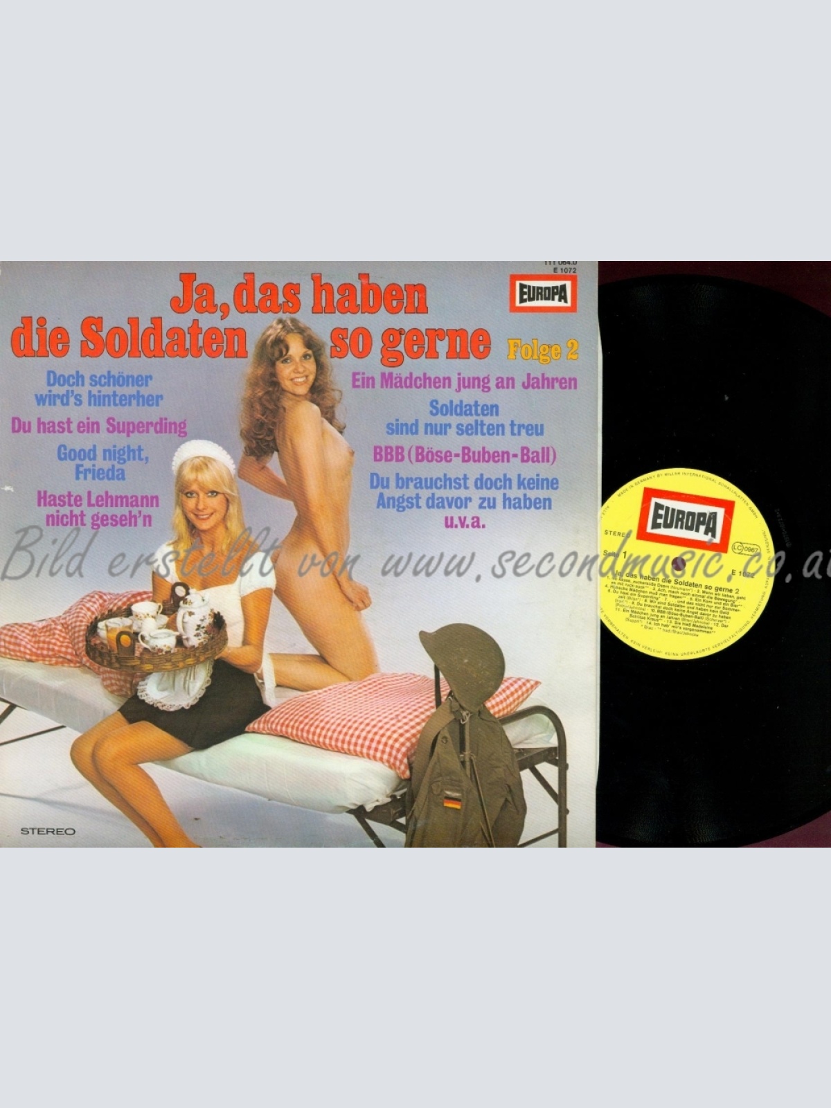 LP--JA DAS HABEN DIE SOLDATEN GERNE FOLGE  2