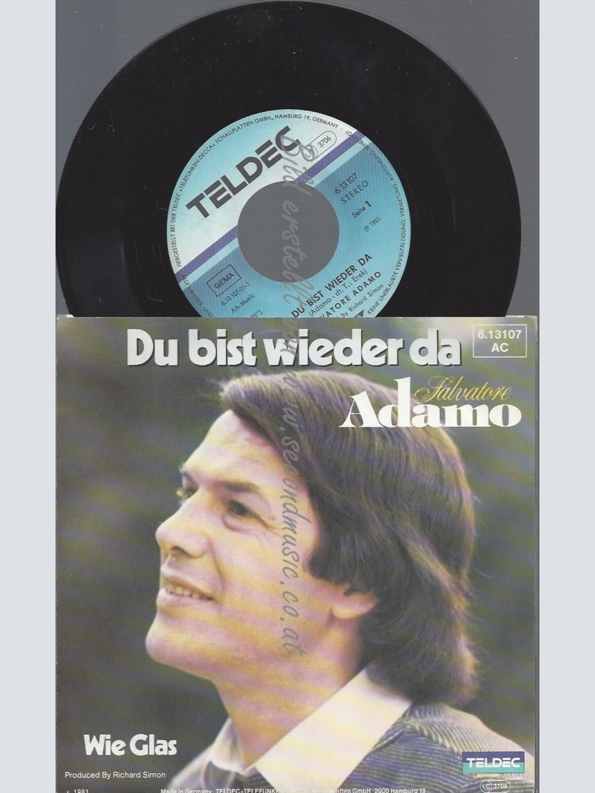 7"ADAMO--DU BIST WIEDER DA