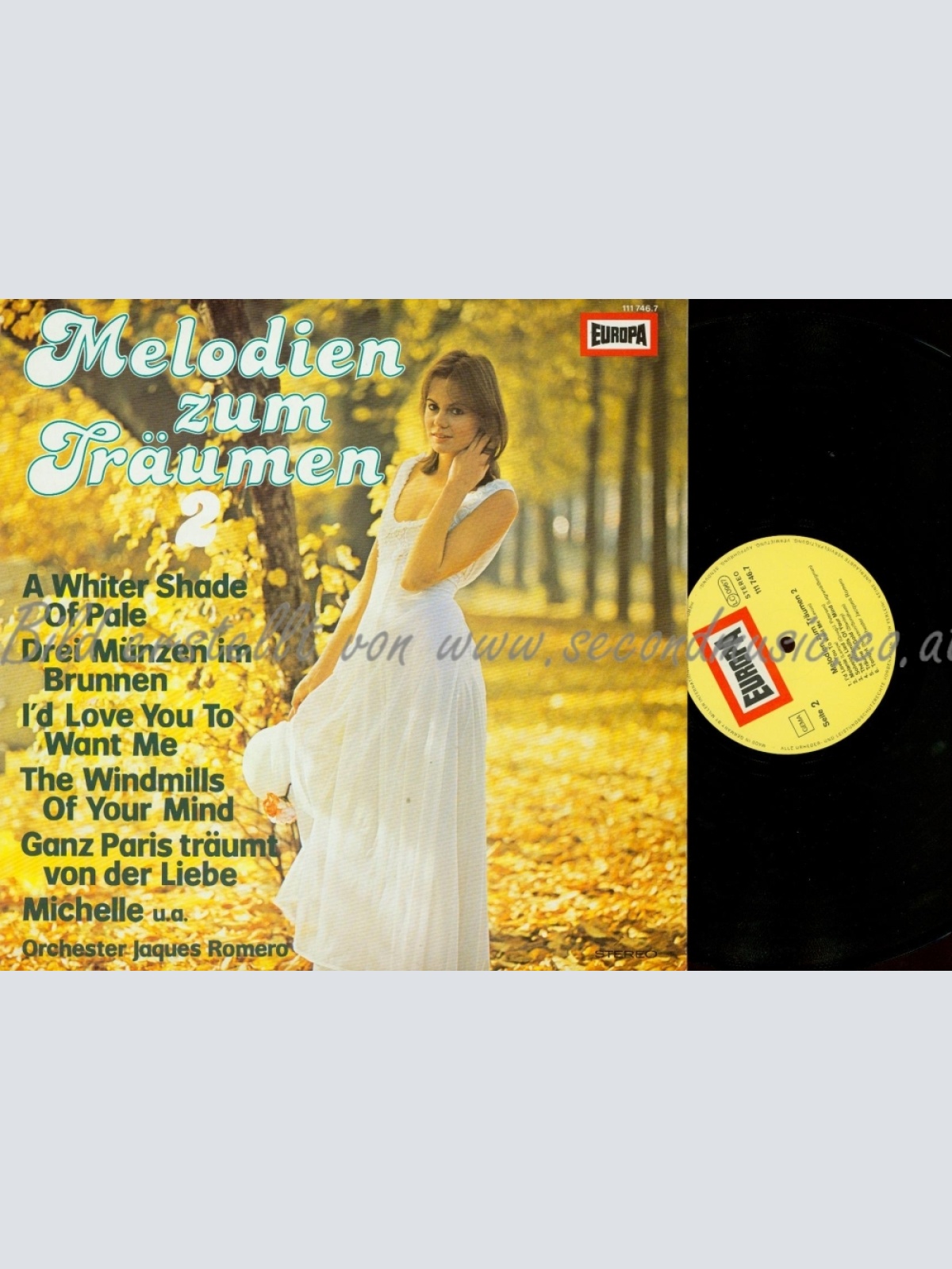 LP--ORCHESTER JAQUES ROMERO--MELODIEN ZUM TRÄUMEN
