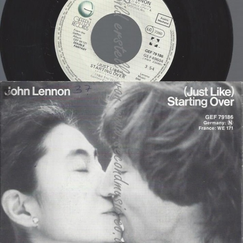 7"JOHN LENNON--YOKO ONO--KISS KISS--STARTING OVER--AUSTRO MECHANA