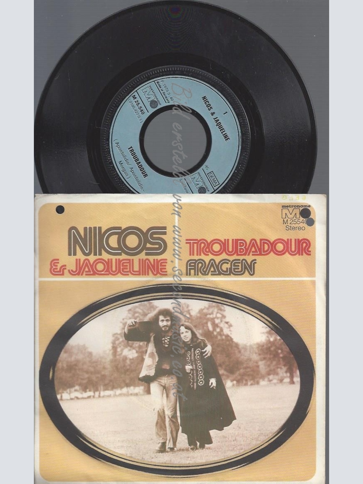 7"NICOS & JAQUELINE--TROUBADOUR