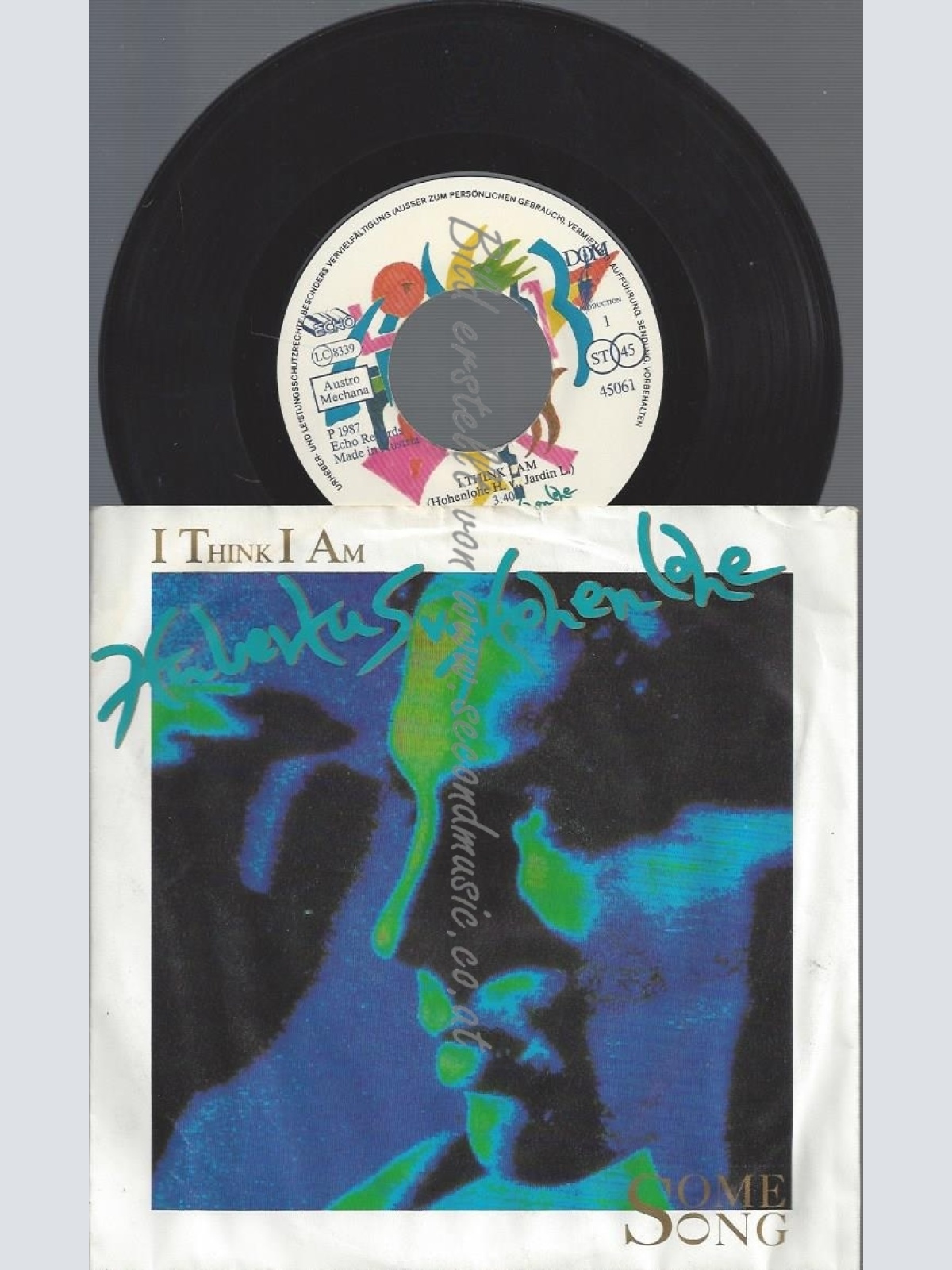 7"HUBERTUS VON HOHENLOHE--I THINK I AM