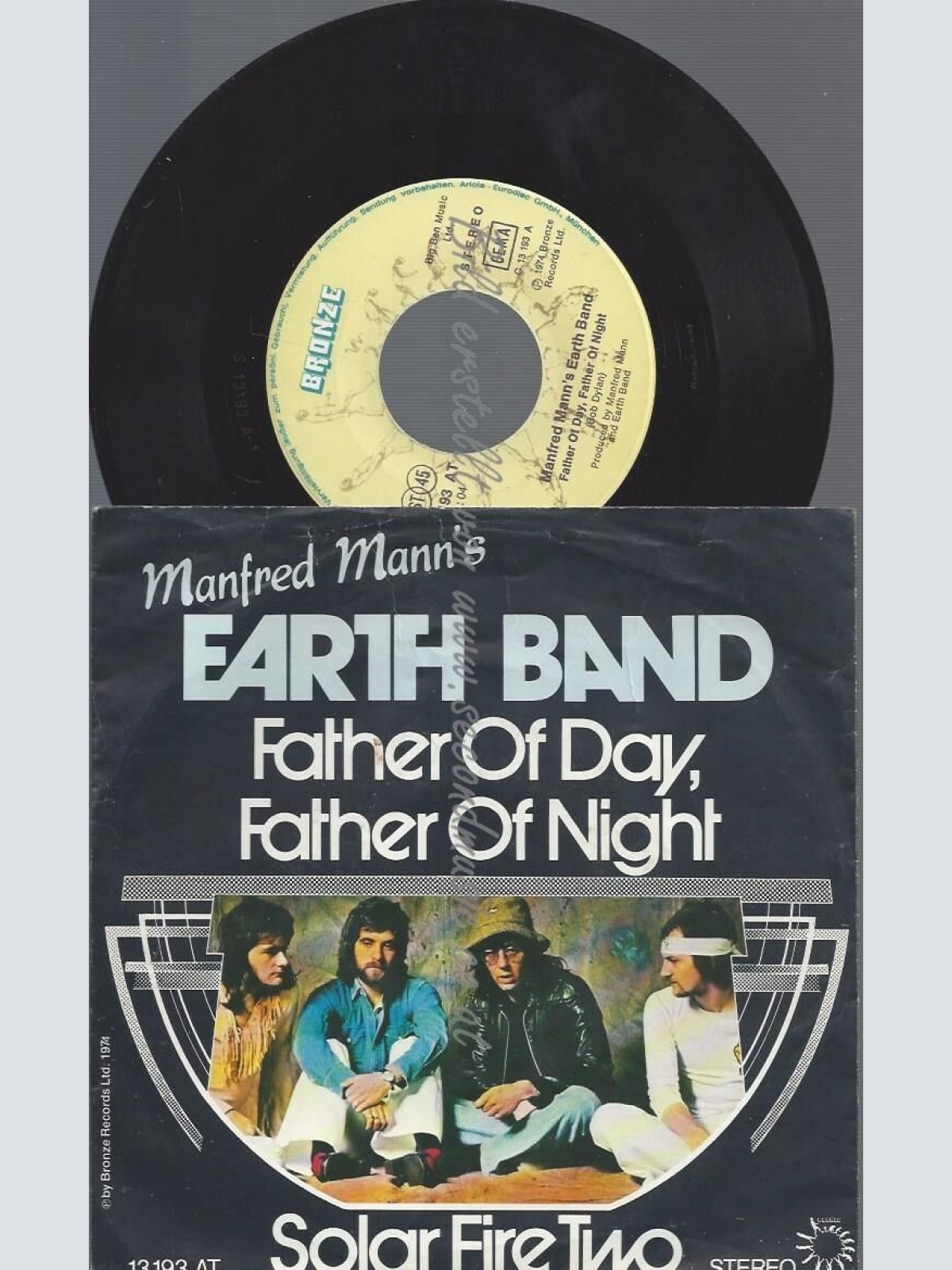 7"MANFRED MANNS EARTH BAND--FATHER OF DAY FATHER OF NIGHT-