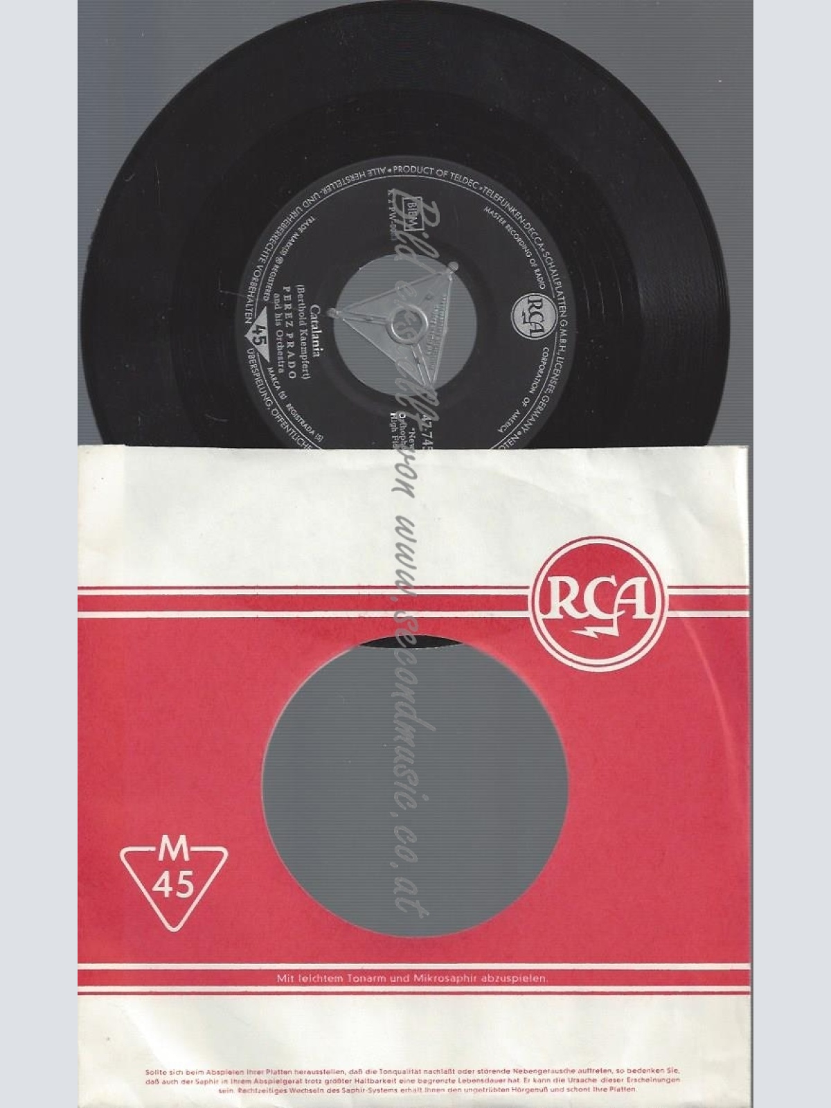 7"PEREZ PRADO--THE MILLIONAIRE--CATALANIA