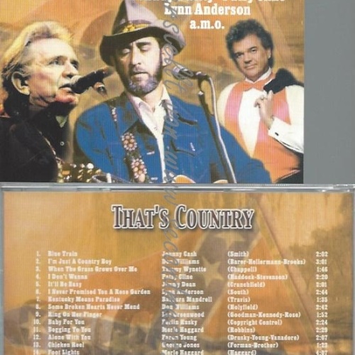 CD--ANDERSON,LYNN UND WILLIAMS,DON--THATS COUNTRY CD 1