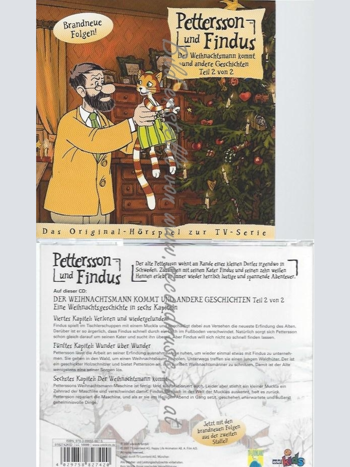 CD--2 - DAS ORIGINAL-HÖRSPIEL ZUR TV-SERIE, FOLGE 8/ PETTERSSON UND FINDUS--PET