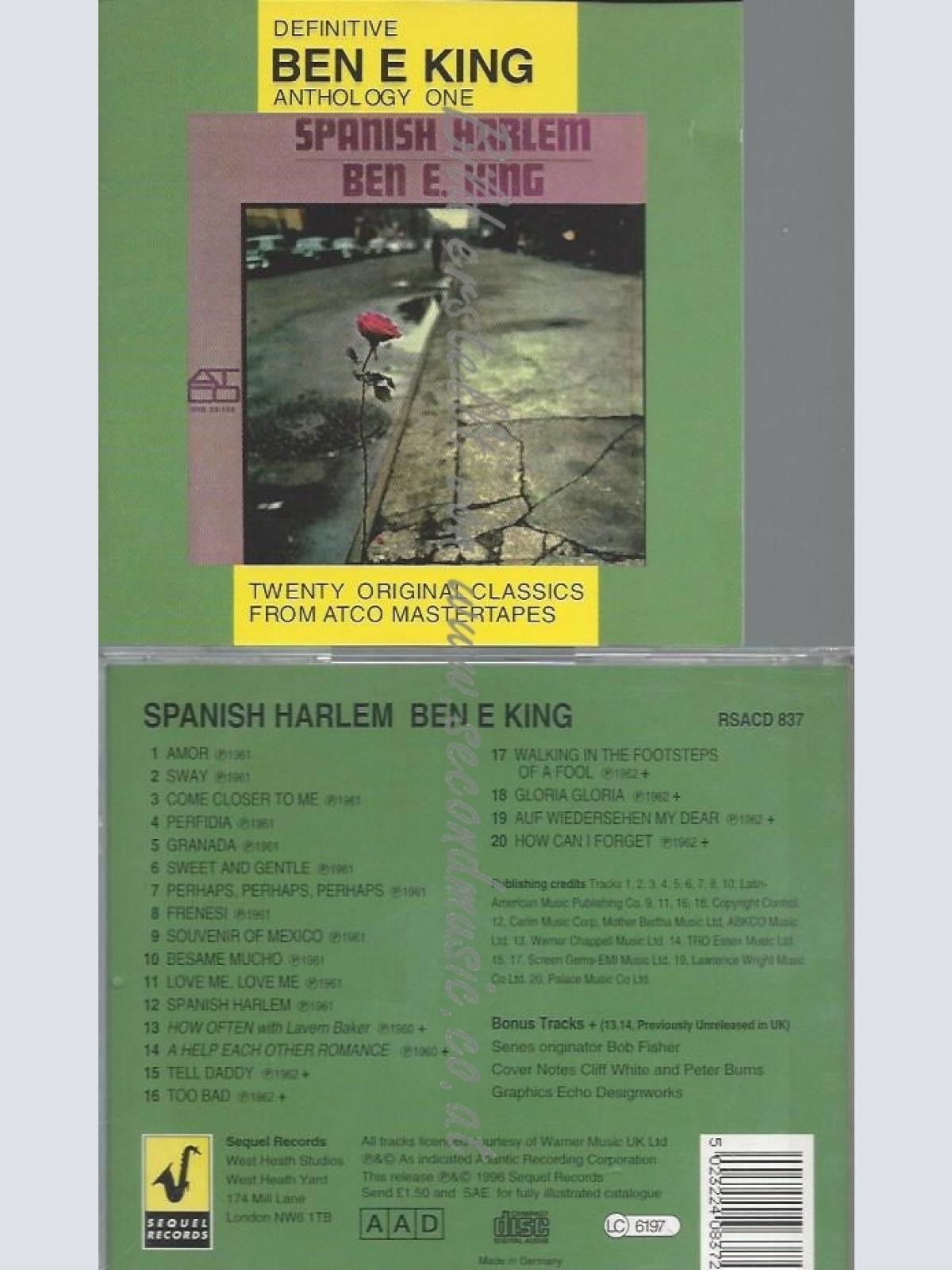 CD--BEN E. KING--SPANISH HARLEM