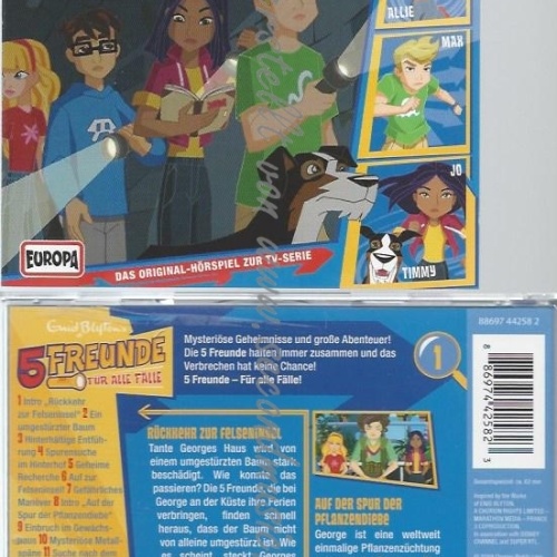 CD--AS ORIGINAL-HÖRSPIEL ZUR TV-SERIE/ 5 FREUNDE FÜR ALLE FÄLLE--01