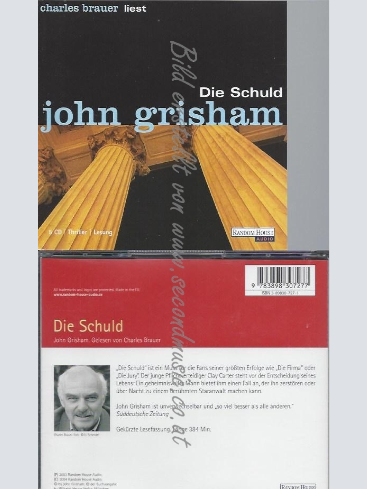 CD--JOHN GRISHAM UND CHARLES BRAUER--DIE SCHULD: GEKÜRZTE HÖRFASSUNG7. FEBRUAR