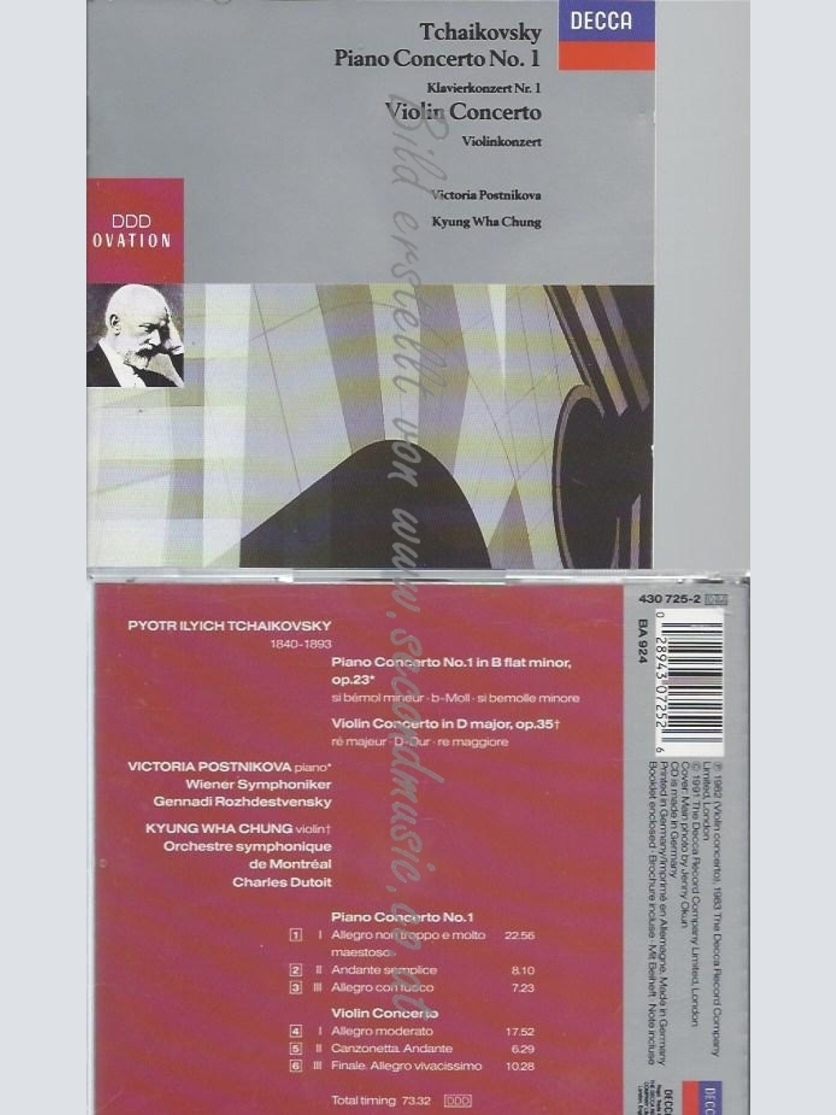 CD--IOLINKONZERT/ POSTNIKOWA UND CHUNG--KLAVIERKONZERT 1