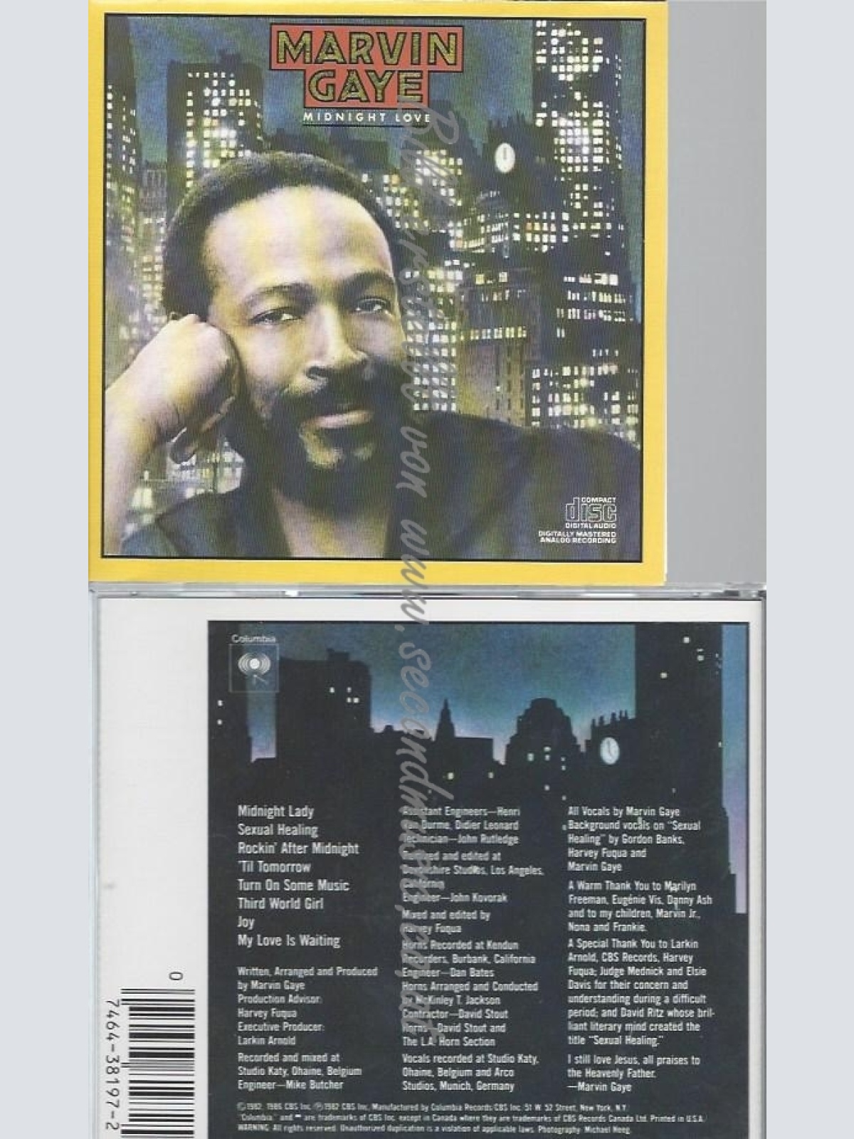 CD--MARVIN GAYE--MIDNIGHT LOVE | IMPORT