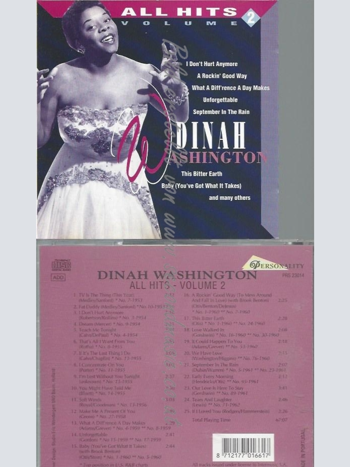 CD--LL HITS | IMPORT/ DINAH WASHINGTON--V2
