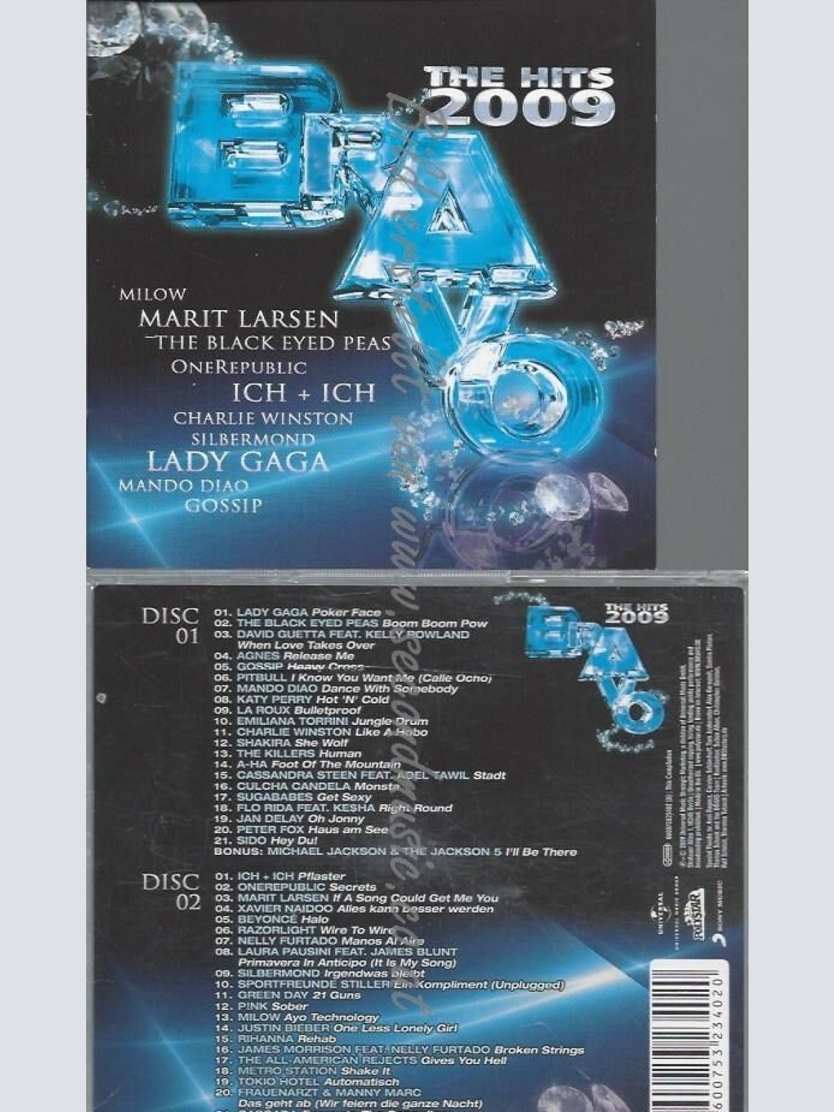 CD--ONEREPUBLIC UND MANDO DIAO--BRAVO THE HITS 2009  | DOPPEL-CD