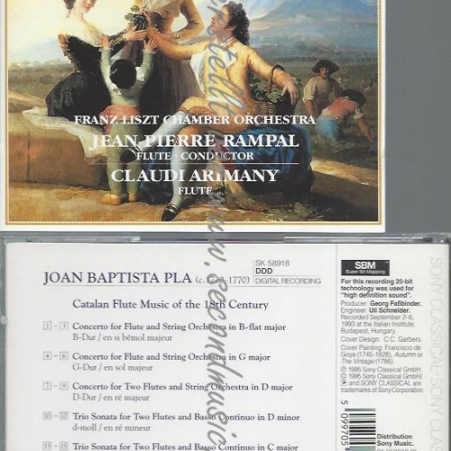 CD--RAMPAL UND ARIMANY--CATALAN FLUTE MUSIC OF THE 18TH CENTURY