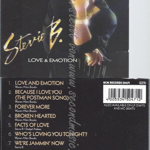 CD--STEVIE B.--LOVE+EMOTION