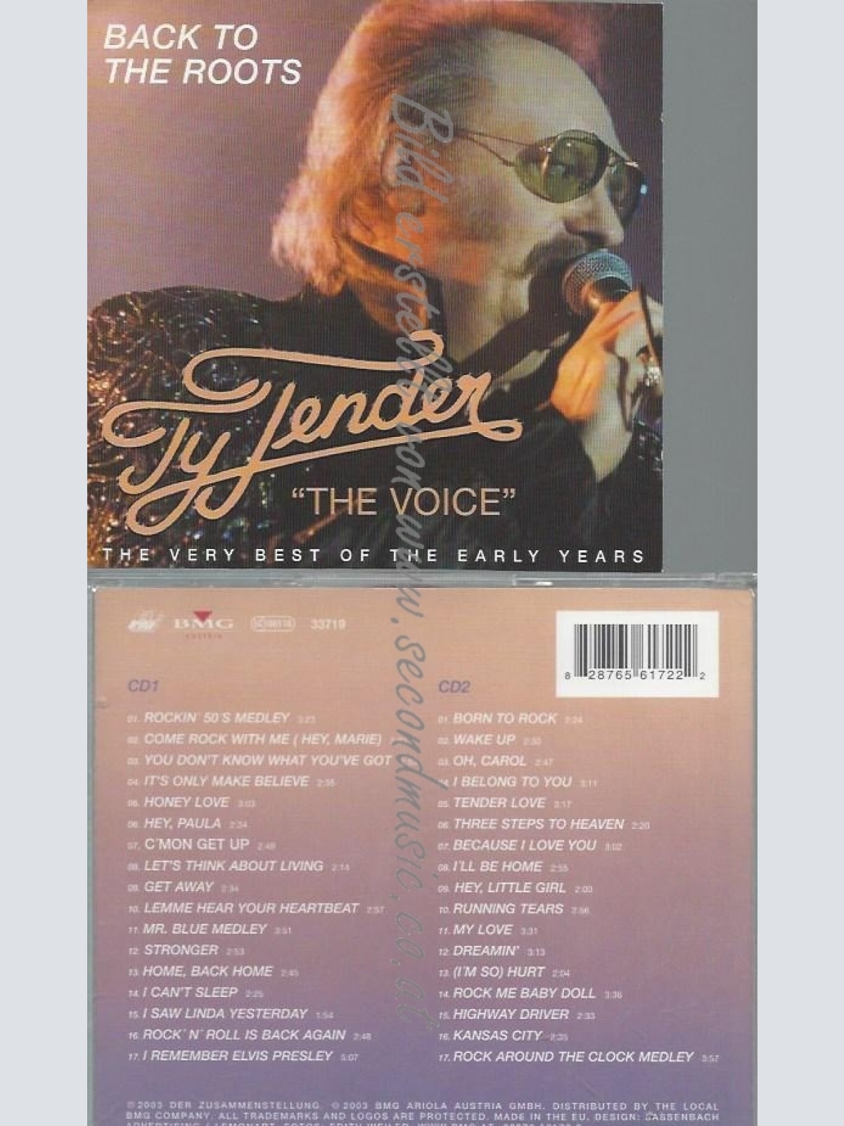 CD--TY TENDER--BACK TO THE ROOTS--THE VOICE--2 CD