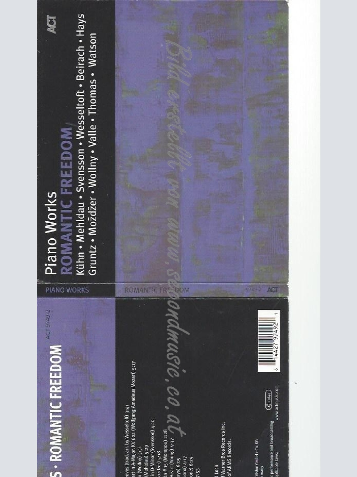 CD--VARIOUS--ROMANTIC FREEDOM-PIANO WORKS