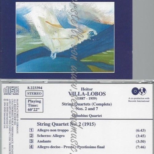 CD--DANUBIUS QUARTETT UND DANUBIUS QUARTET--STREICHQUARTETTE VOL. 6