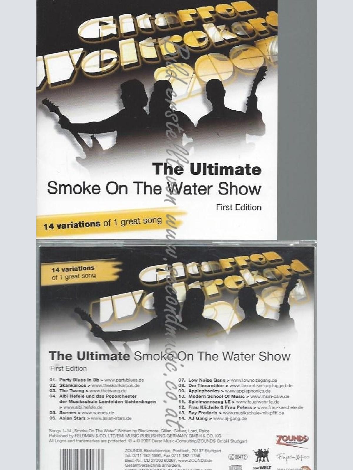 CD--GITARRWELTREKORD--1ST EDITION--14 VERSIONEN SMOKE ON THE WATER