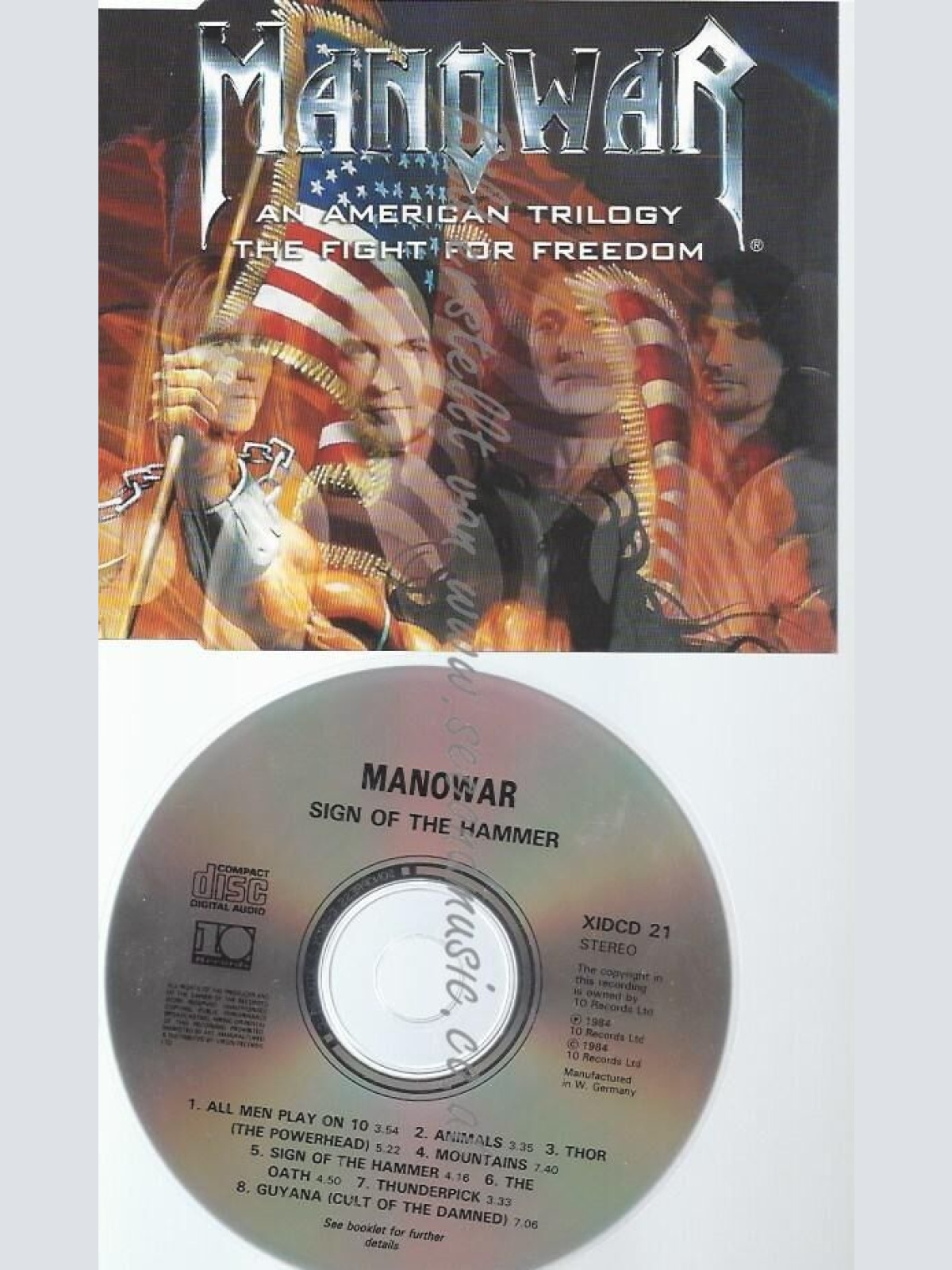 CD--HE FIGHT | SINGLE/ MANOWAR--AN AMERICAN TRILOGY