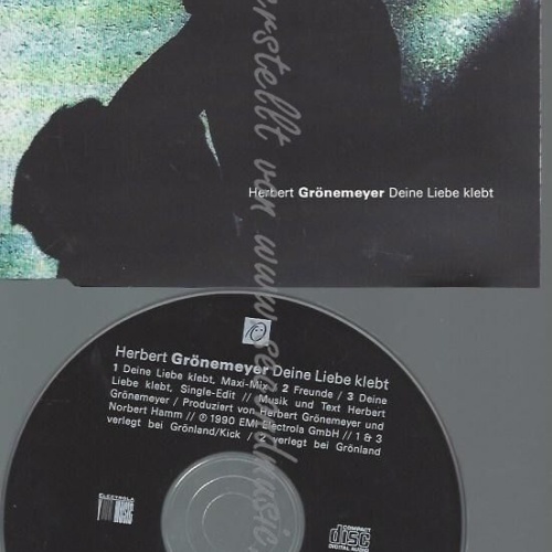 CD--HERBERT GRÖNEMEYER--DEINE LIEBE KLEBT -MAXI-MIX, - | SINGLE