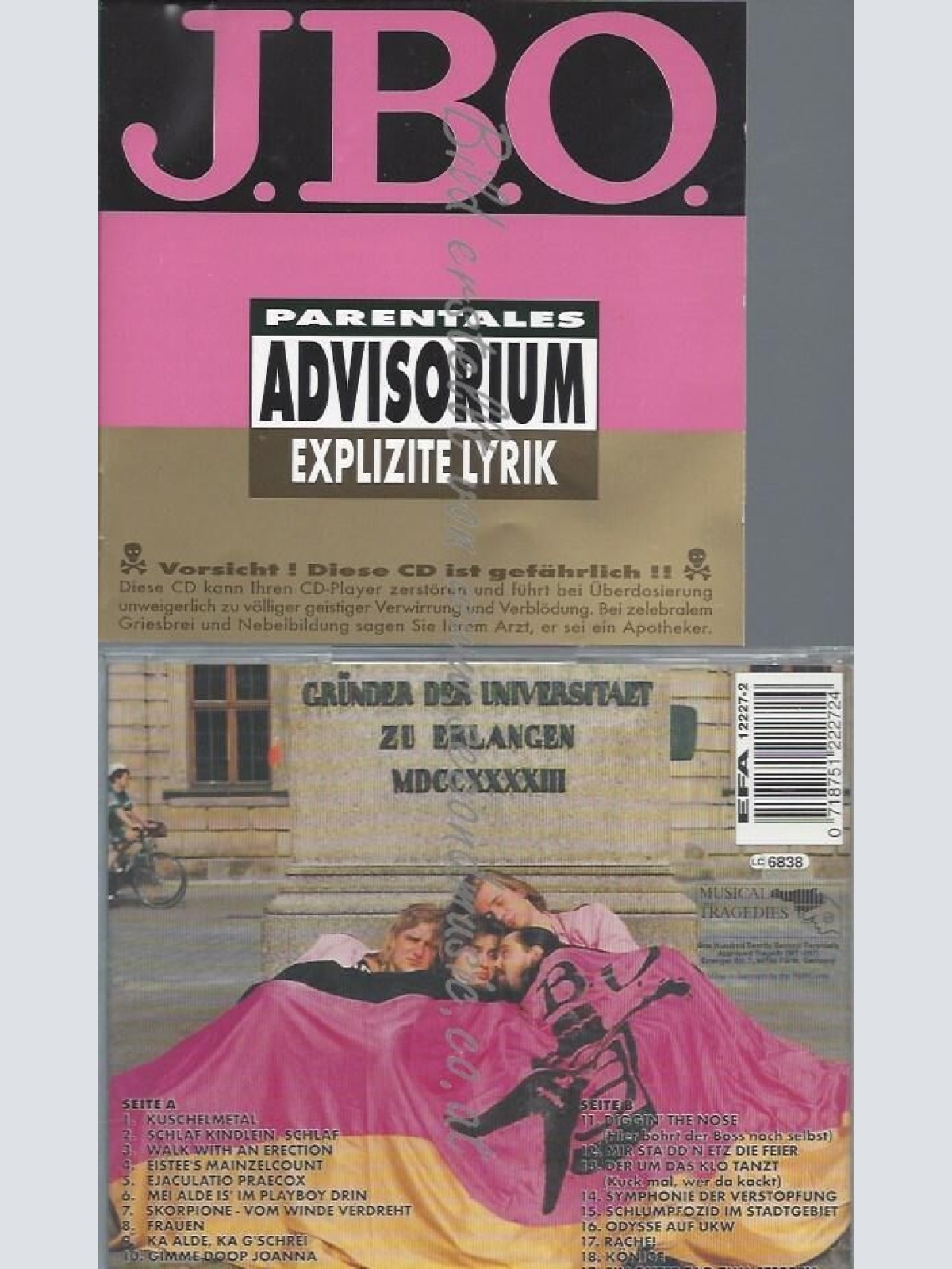 CD--J.B.O.--EXPLIZITE LYRIK