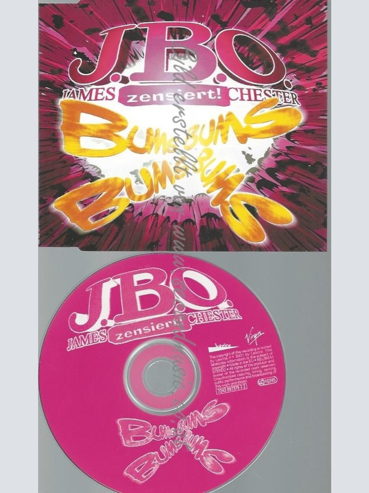 CD--J.B.O.--BUMS, BUMS, BUMS | SINGLE