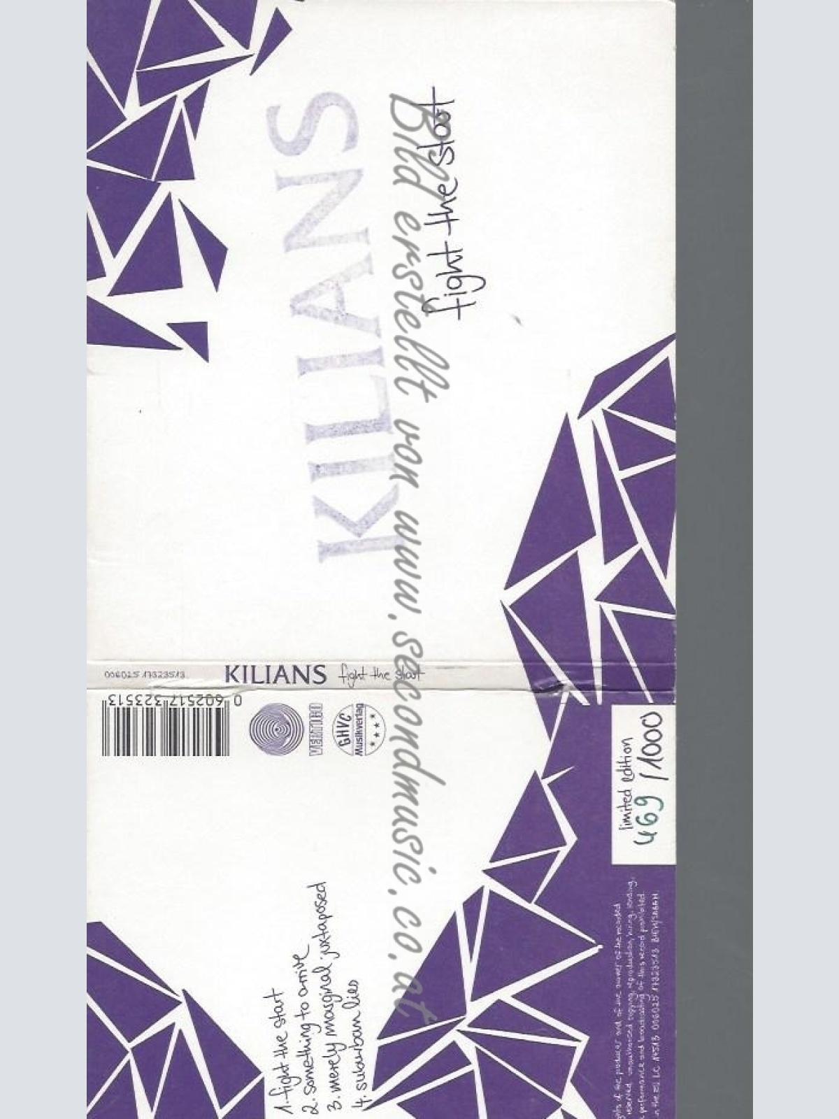 CD--KILIANS--FIGHT THE START -LTD.EDT.- | SINGLE