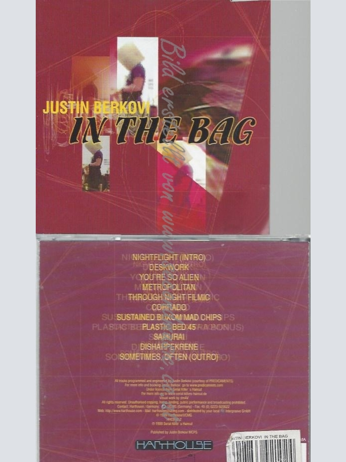CD--JUSTIN BERKOIVI--IN THE BAG