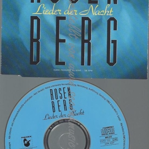 CD--MARIANNE ROSENBERG--LIEDER DER NACHT -3 VERSIONS, -SINGLE