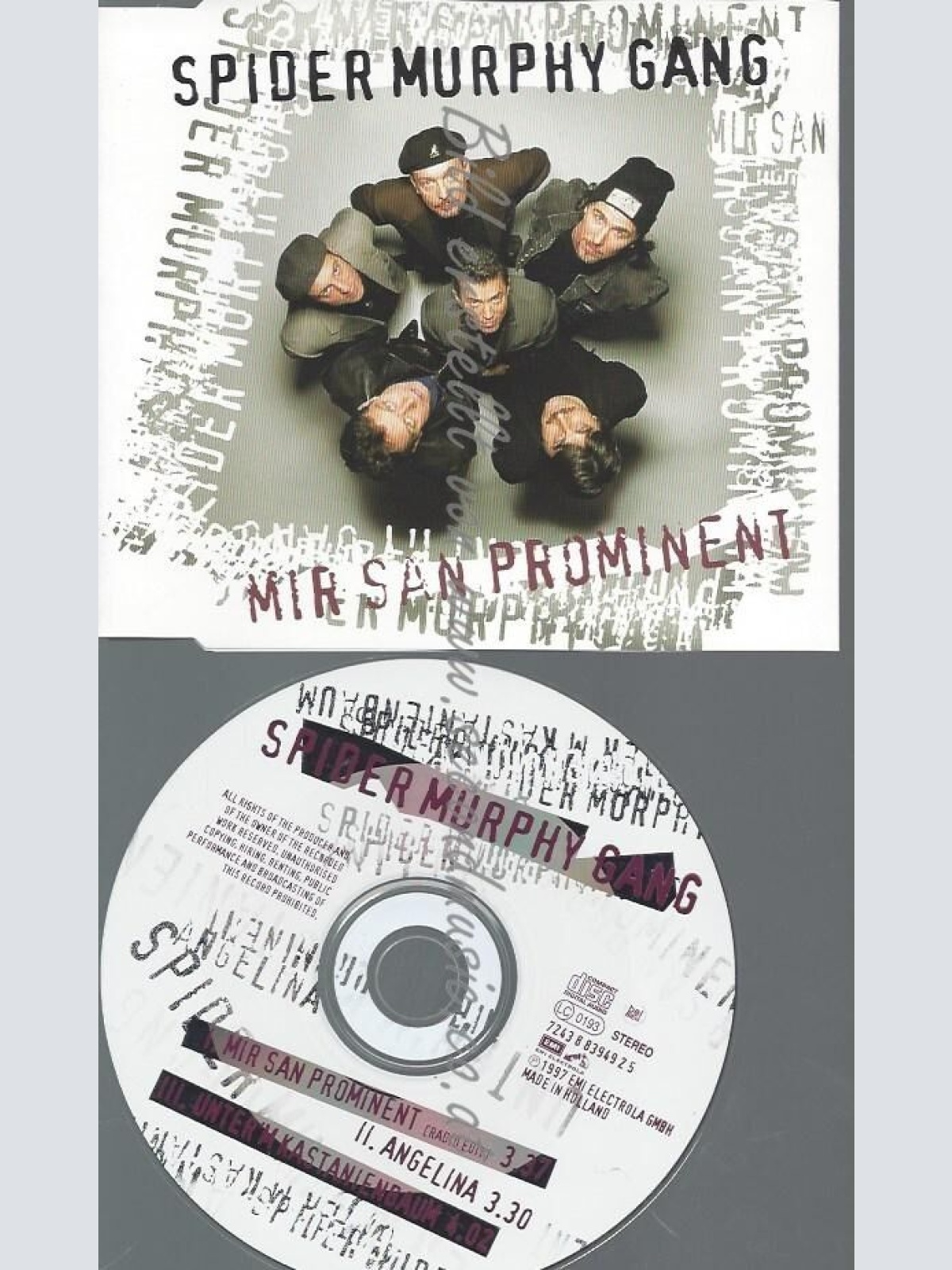 CD--SPIDER MURPHY GANG--MIR SAN PROMINENT | SINGLE