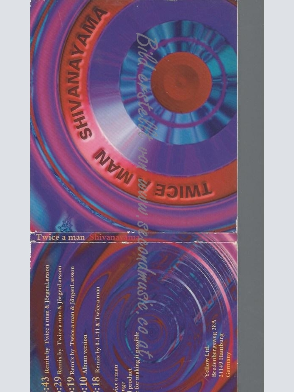 CD--TWICE A MAN--SHIVANAYAMA | SINGLE