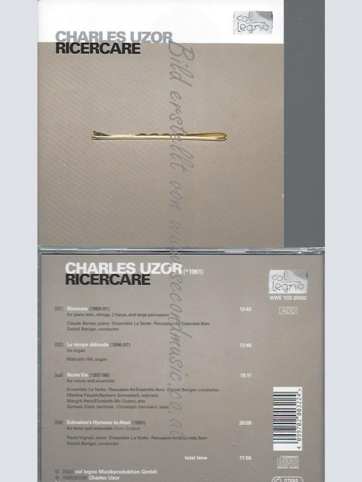 CD--VARIOUS UND UZOR,CHARLES--CHARLES UZOR: RICERCARE