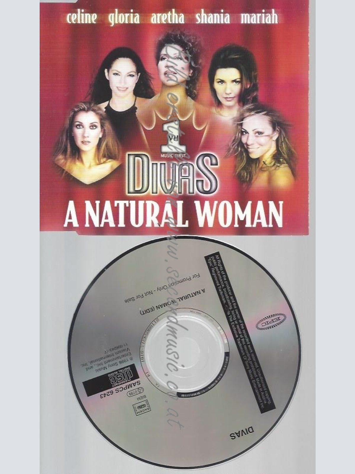 CD--PROMO--DIVAS--A NATURAL WOMAN--DION-CARAY--USW