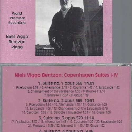 CD--NIELS VIGGO BENTZON--COPENHAGEN SUITES I-IV