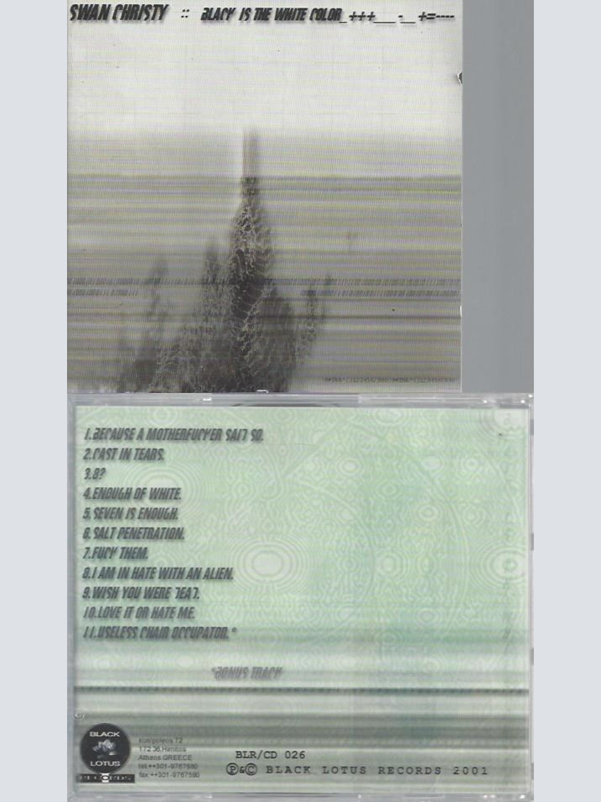 CD-SWAN CHRISTY--BLACK IS WHITE COLOR